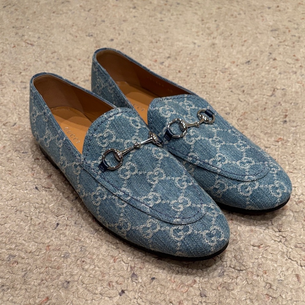 Gucci Blue Loafers